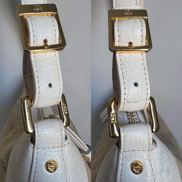 AUTHENTIC VINTAGE MCM CANVAS LEATHER SHOULDER BAG - Picture 7 of 16